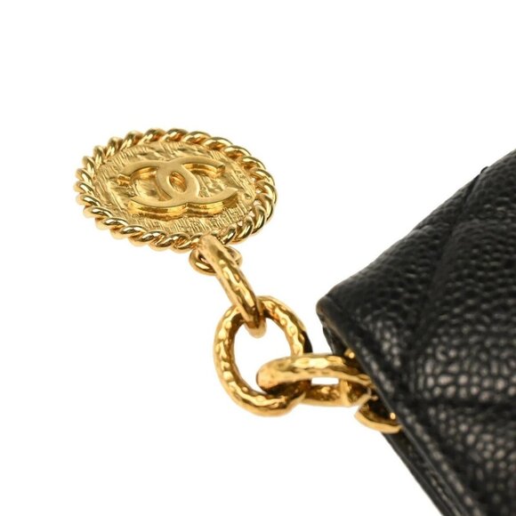 Chanel Black Calfskin Medallion Tote Handbag - Picture 6 of 12